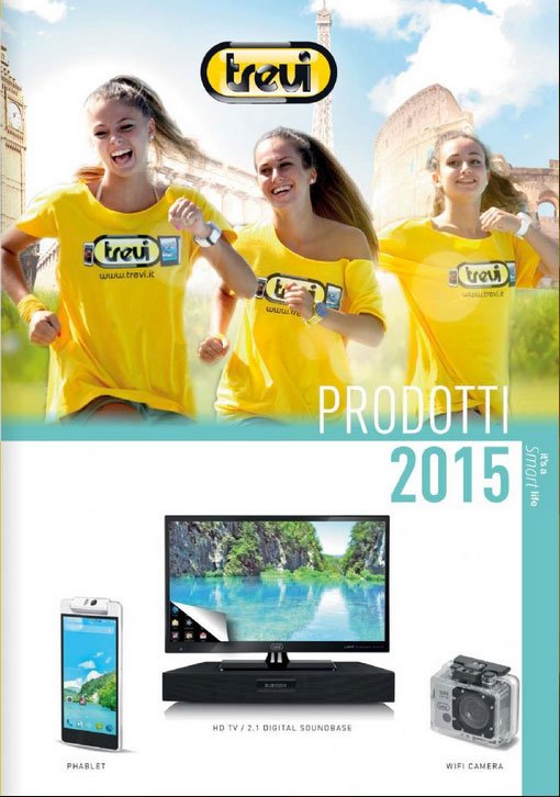 Copertina del catalogo prodotti Trevi 2015