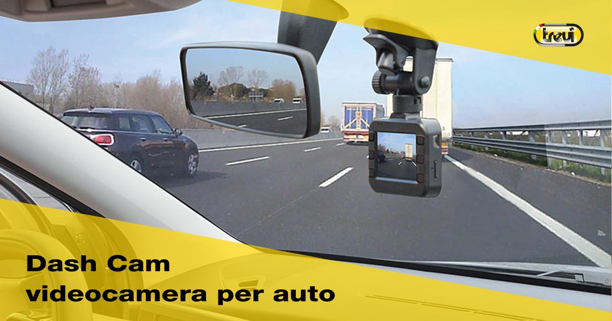 Dash Cam: videocamera di sicurezza per auto attaccata al parabrezza